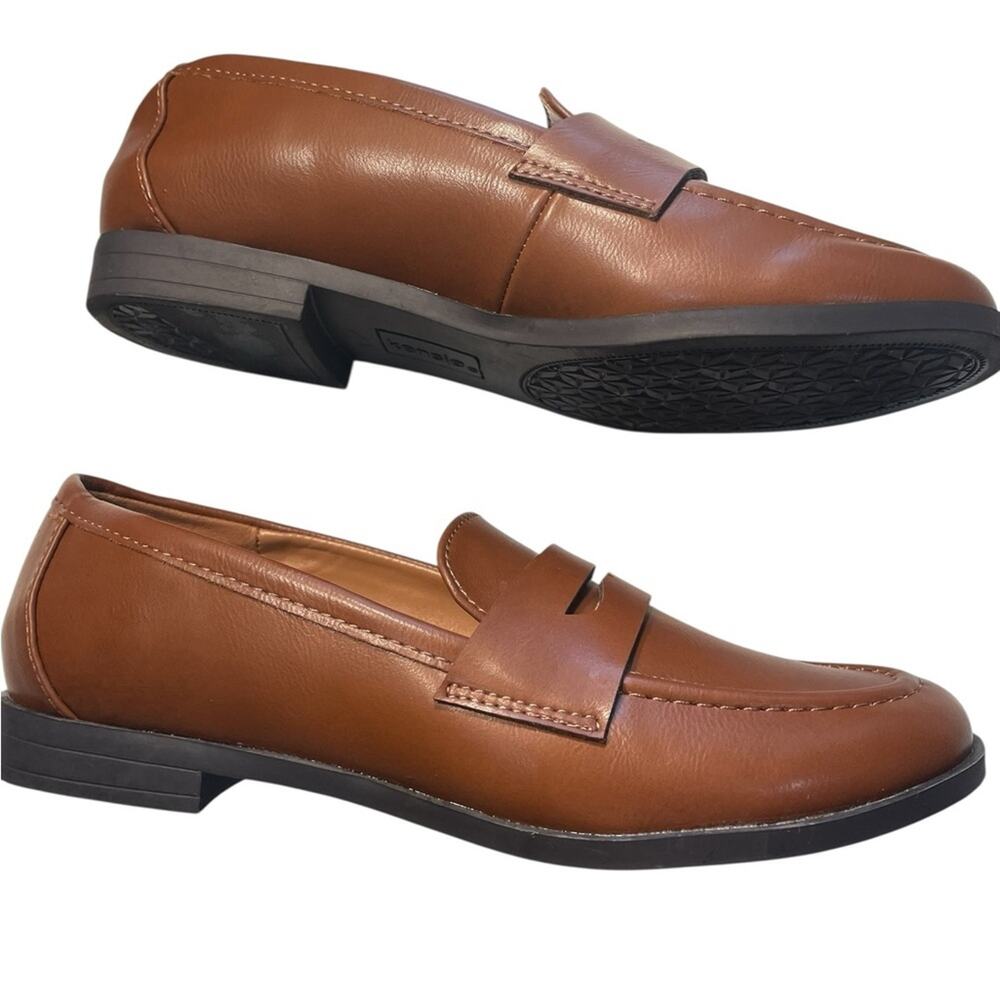 Kensie Gitty Brown Penny Loafers 6 NWOT Dark Academia Officecore Shoes - Picture 8 of 11